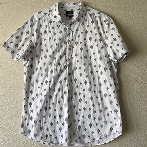 Cactus pattern button down🌵
